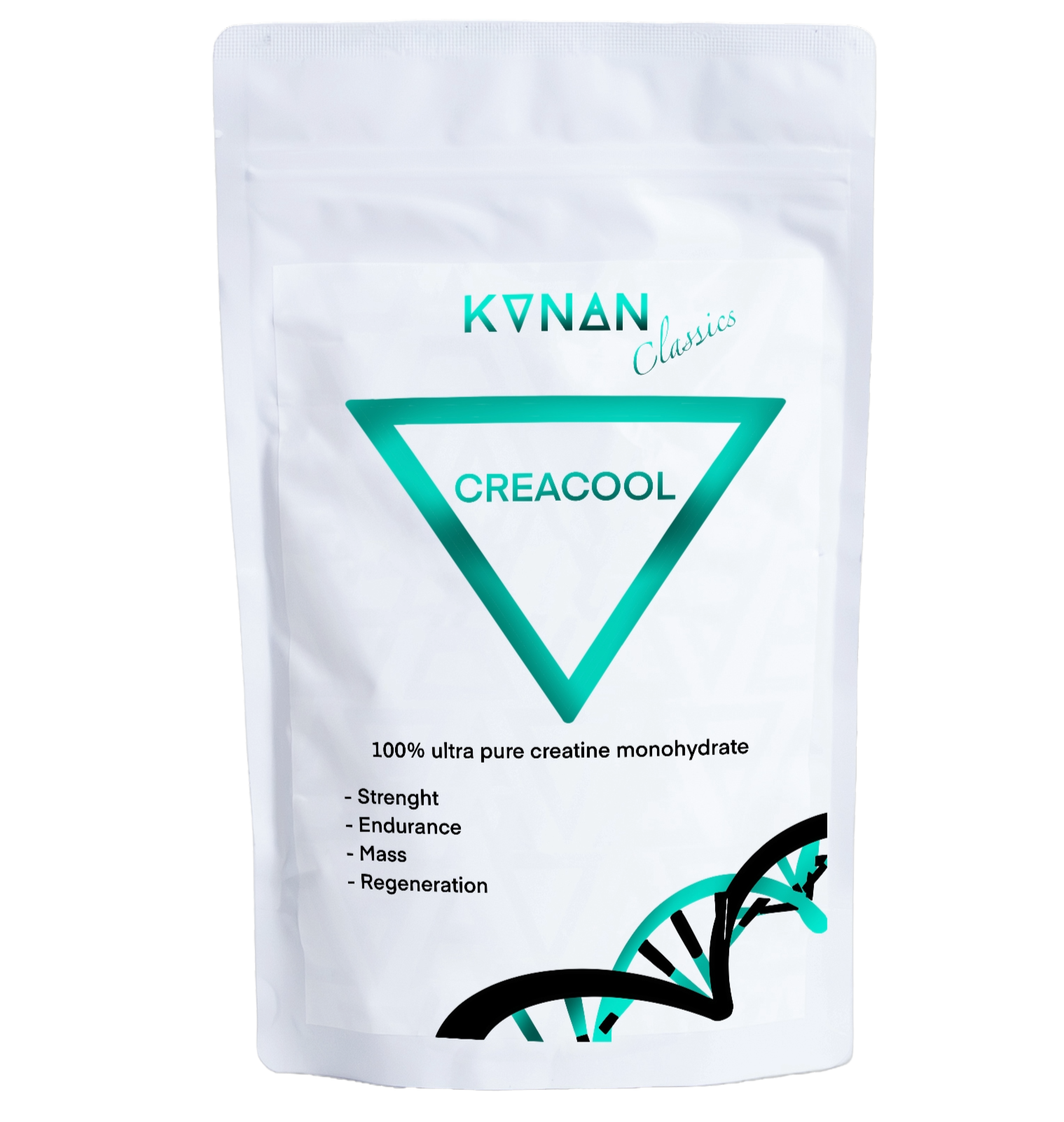 KONAN Sport Nutrition Creacool – čistý, neochutený, 100%, kreatínový nápoj pre nárast sily a výkonu. "Must have" všetkých športovcov KONAN classics