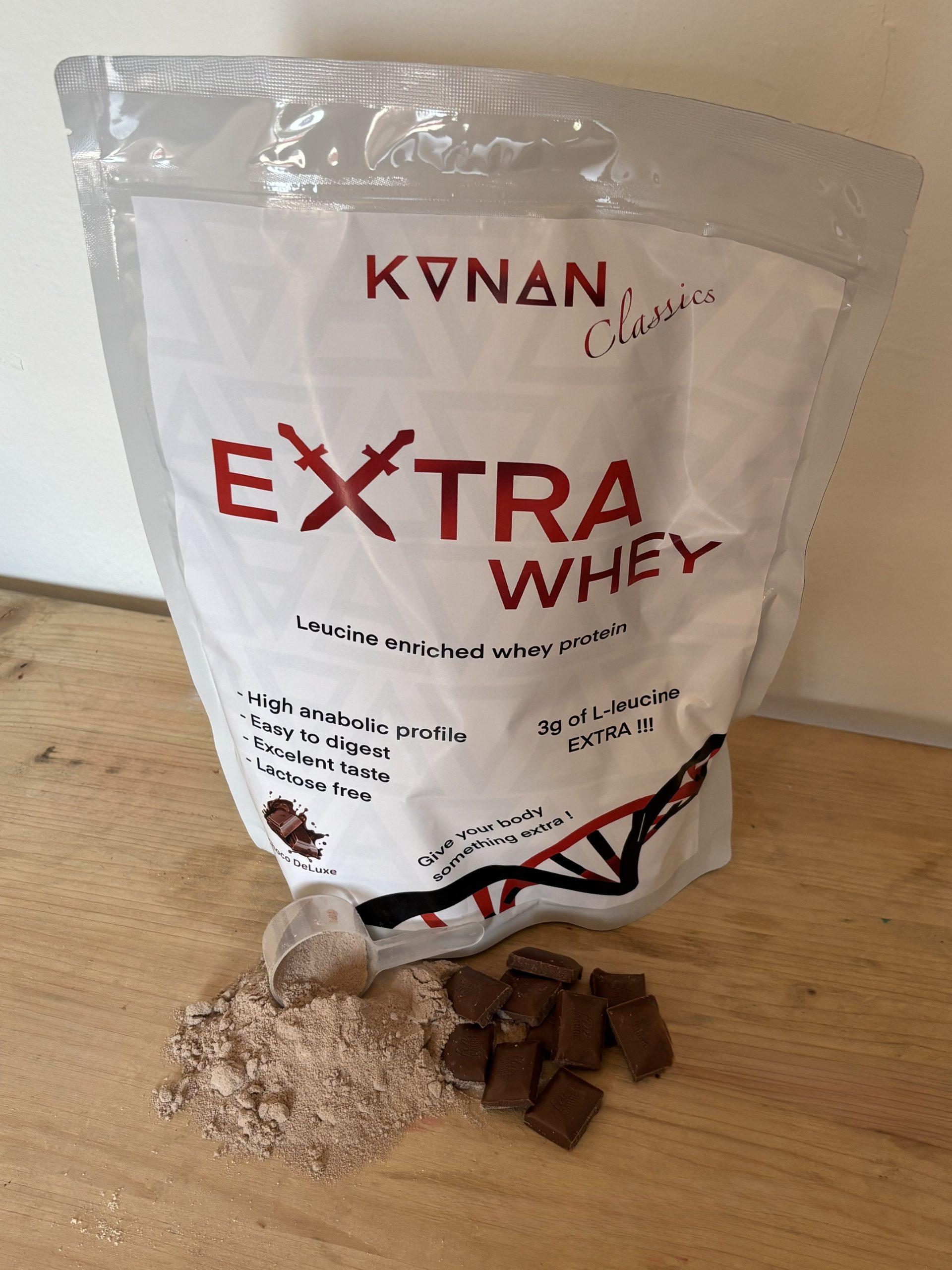 KONAN Classics ExtraWhey Srvátkový bezlaktozovy proteín, coko, 3g leucinu, beatin